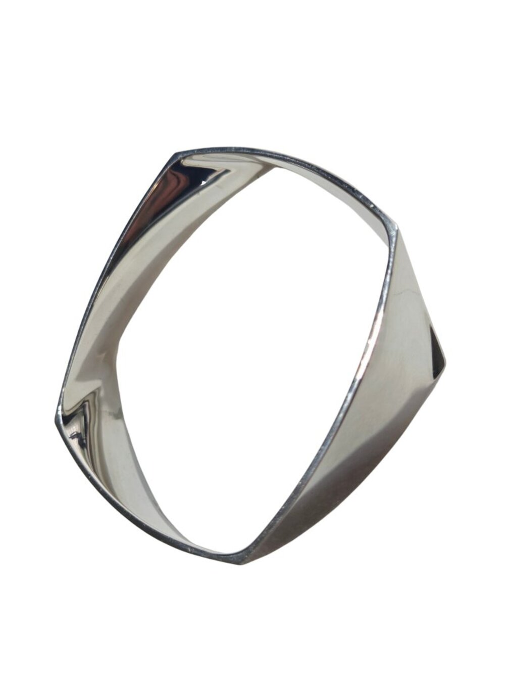 Tiffany & Co. Frank Gehry Sterling Silver Torque Bangle Bracelet #25222